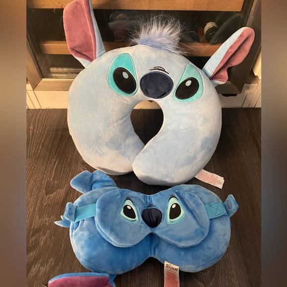 Disney Bedding Nwt Lilo And Stitch Travel Pillow And Travel Eye Pillow Poshmark